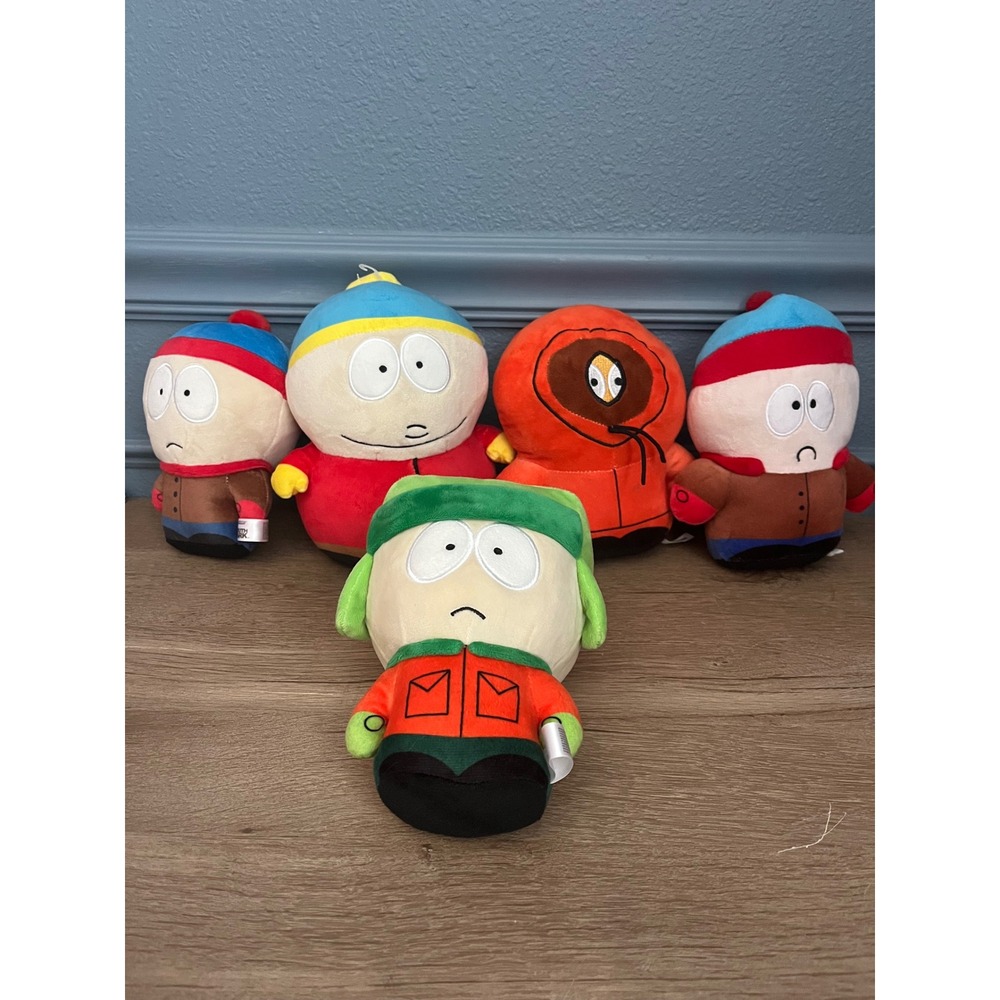 South Park Plush Toy Lot Cartman Stan Kyle Kenny Comedy Central 5 Piece Set
